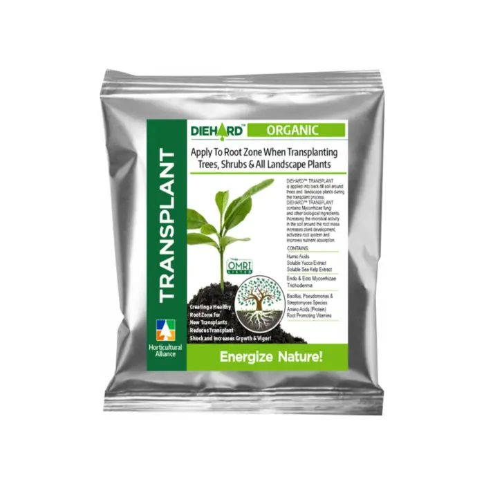 DIEHARD Transplant Organic is a powerful soil amendment bag